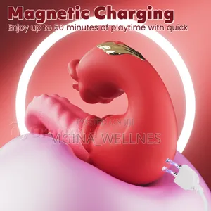 Thrusting G Spot Vibrator With Tongue Teasing Vibrating