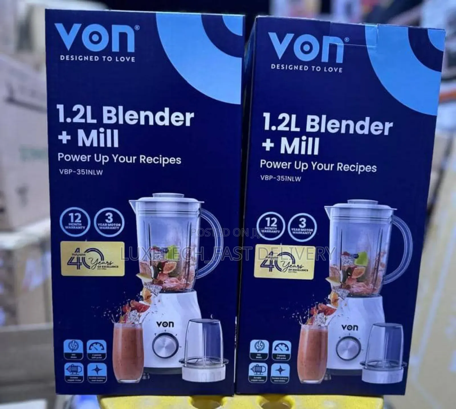 Von Electric Blender 1.2L