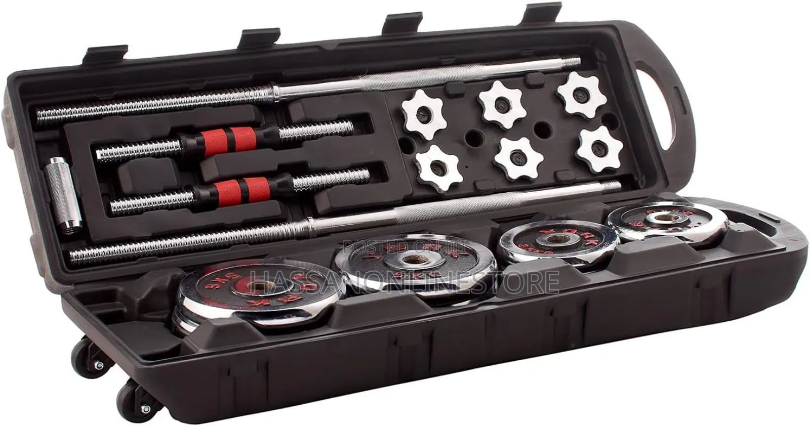 York Fitness 50kg Barbell Dumbbell Set Sports Equipment