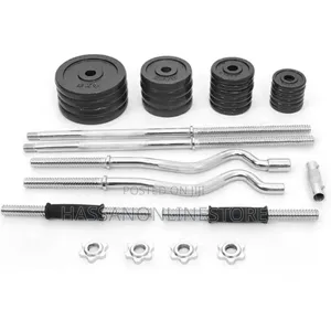 55KG Adjustable Dumbbell to Barbell Set With Carry Case