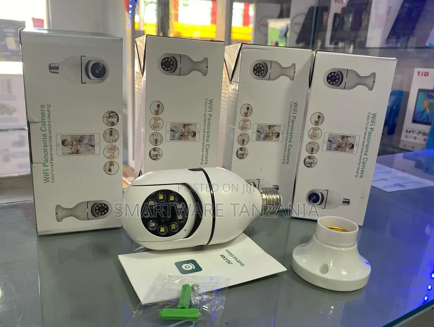 Wifi Bulb Holder Security Camera With Night Vision For Home