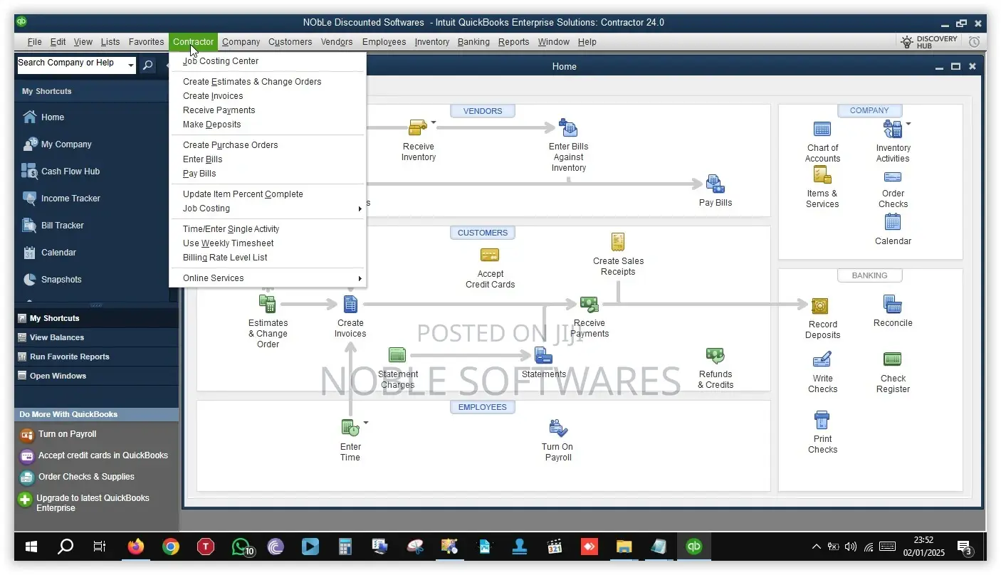Intuit Quickbooks Enterprise 2024 - ( Contractor Edition )