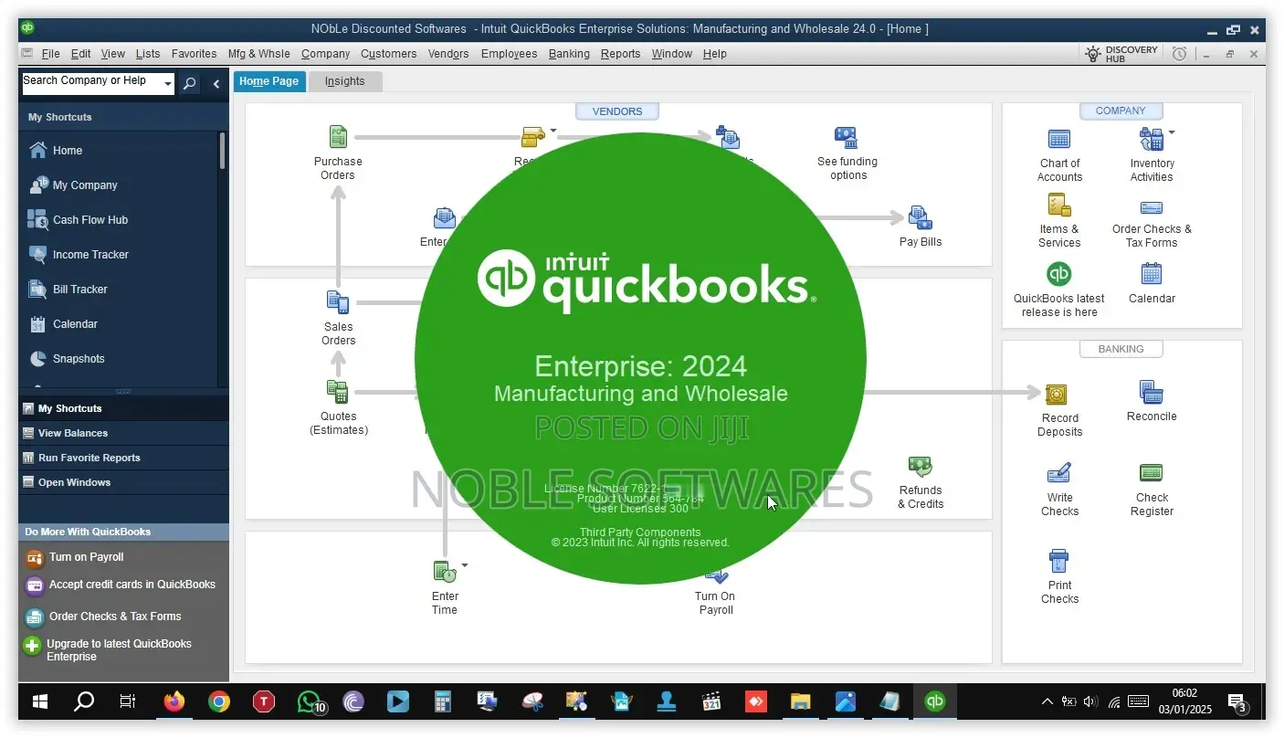 Intuit Quickbooks Enterprise - Manufacturing and Wholesale