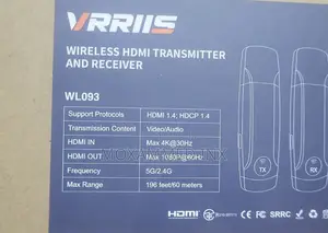 Vrriis Wl093 Wireless HDMI Transmitter and Receiver