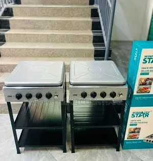 Winning Star 4 Gas Plate With Storage Shelves
