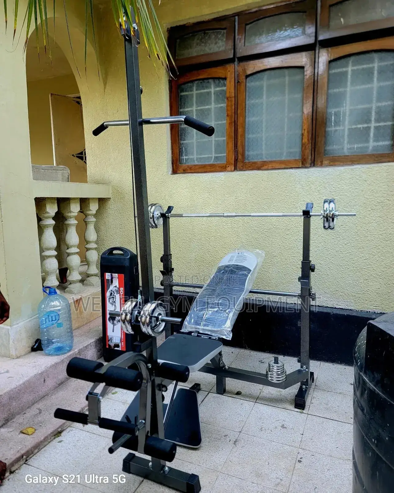 Bench and 50kg Weight Set