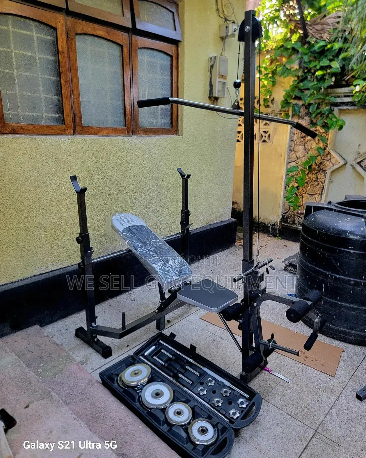 Bench and 50kg Weight Set