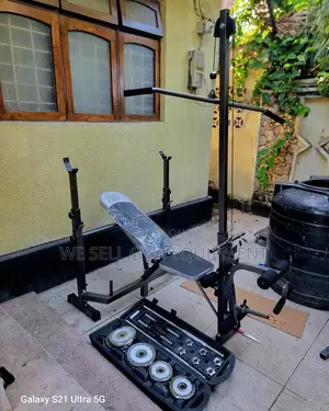 Bench and 50kg Weight Set