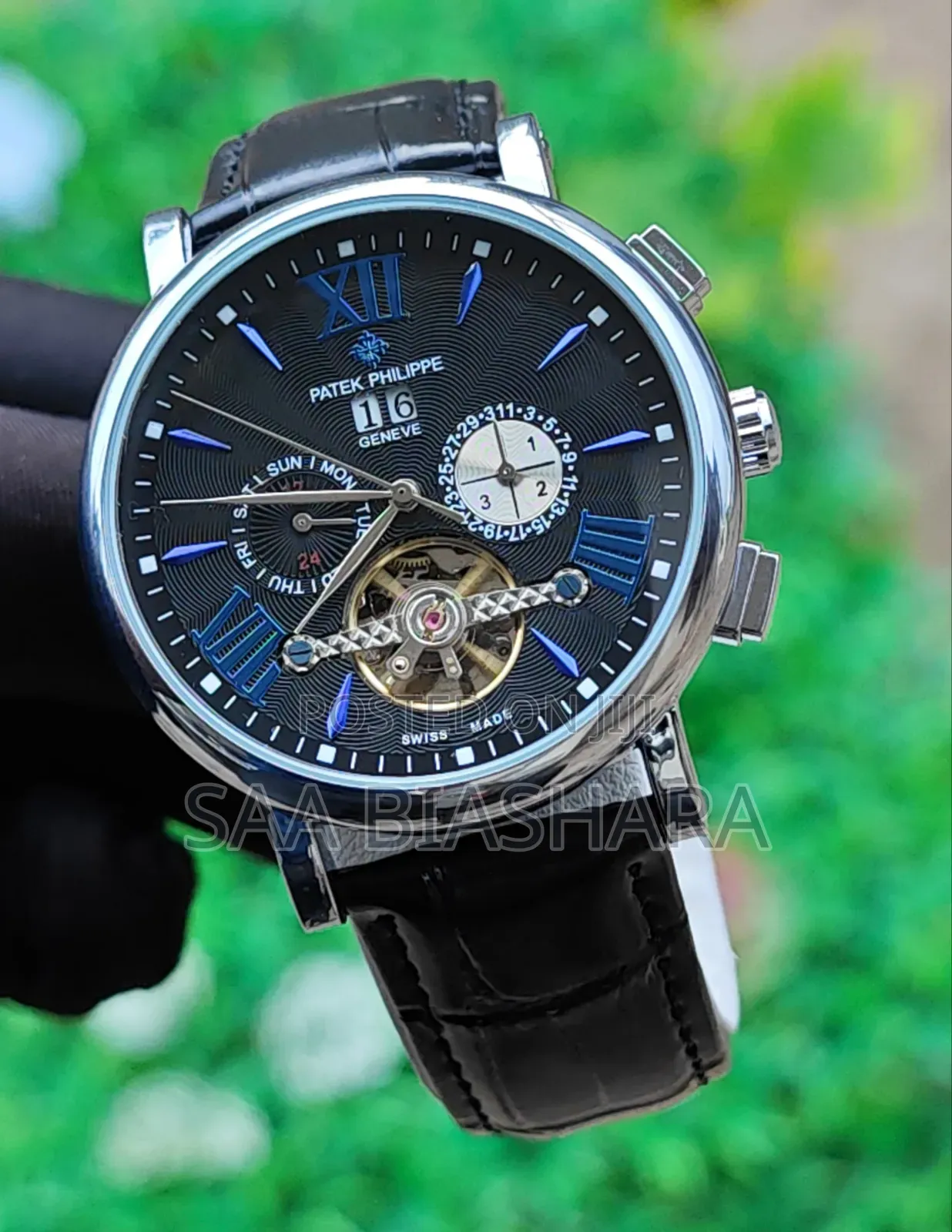 PATEK Phillipe Classic Automatic Watch Black and Blue 111