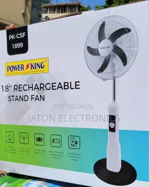 Powerking Rechargeable Stand Fan 18 Size