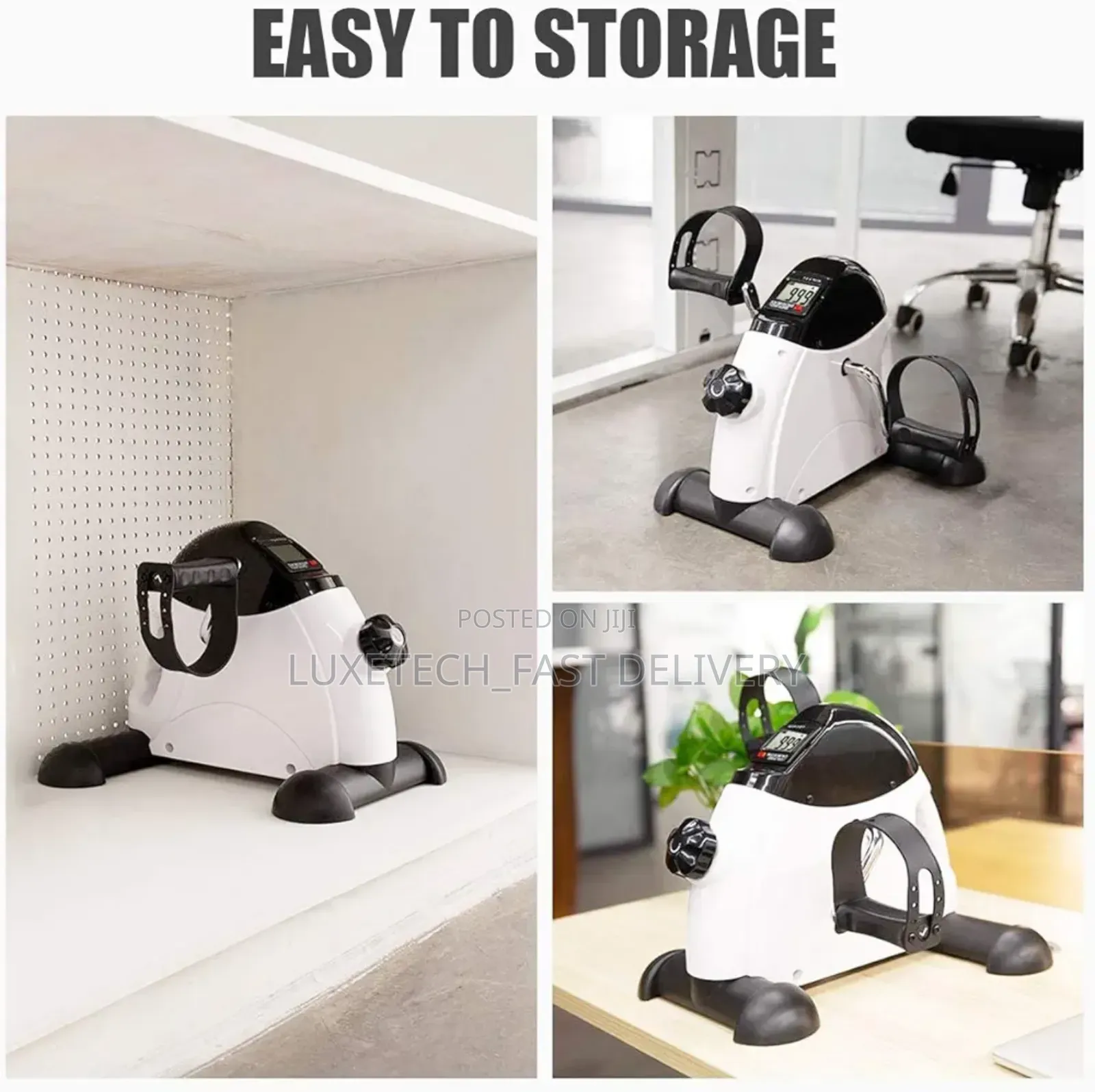 Pedal Exerciser Under Desk Bike With LCD Monitor for Elderly