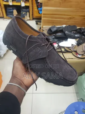 Men's Shoes Wallabees Brown Material Suede