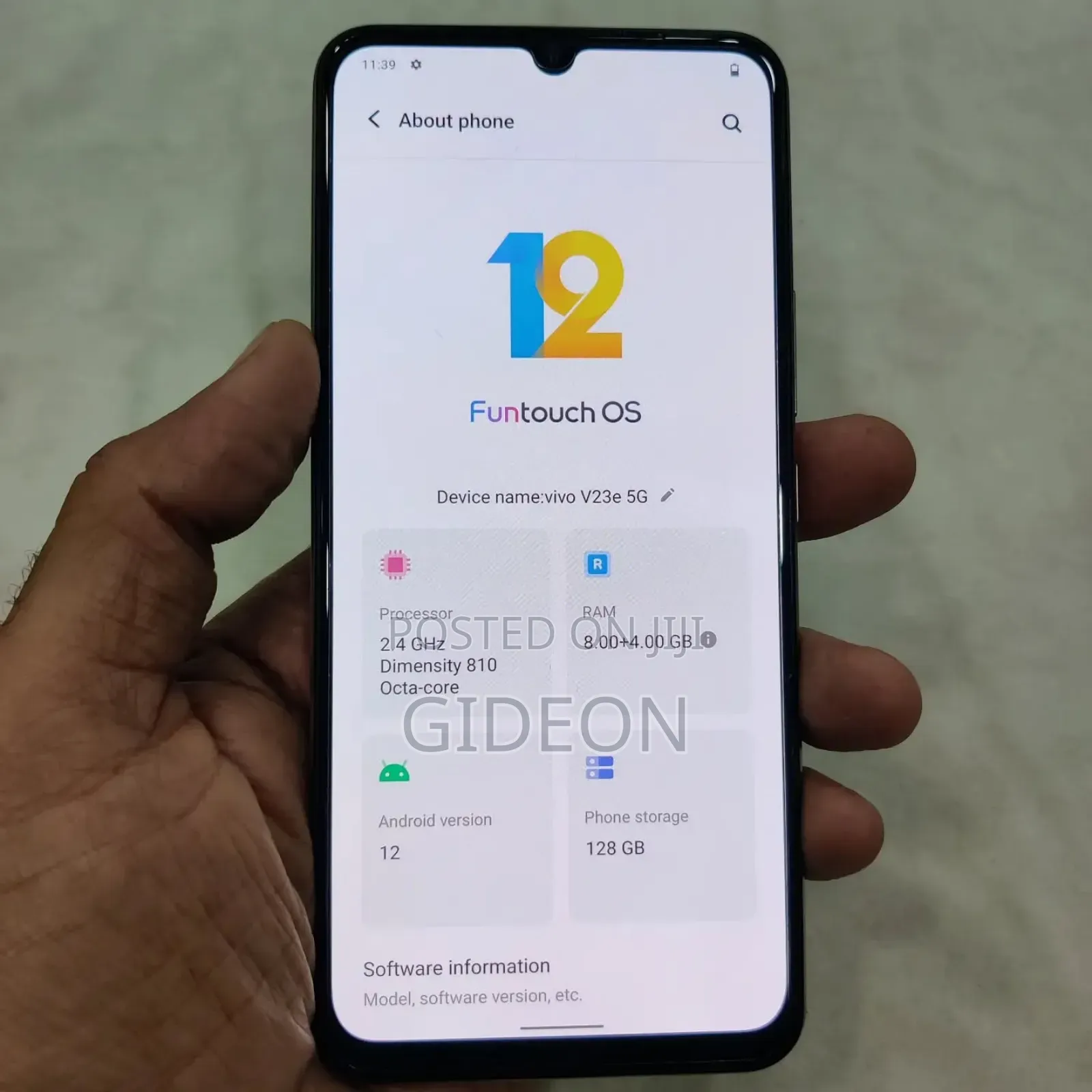 New Vivo V23 256 GB Gold