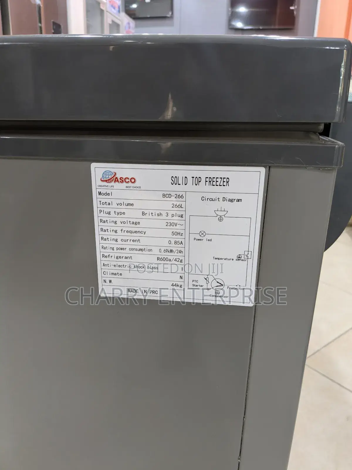 Original Asco 2 Doors Chest Freezer Chiller