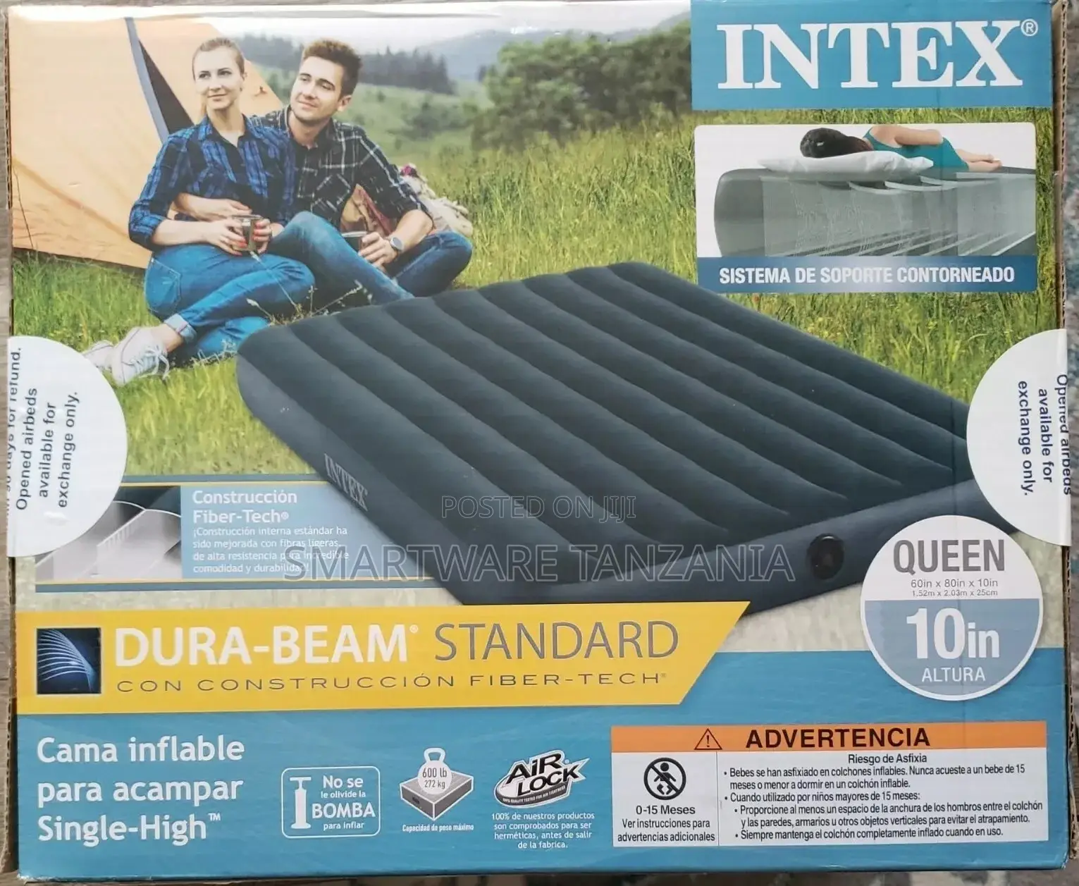 Air Bed Premium Single Size Inflatable Mattress With Pump