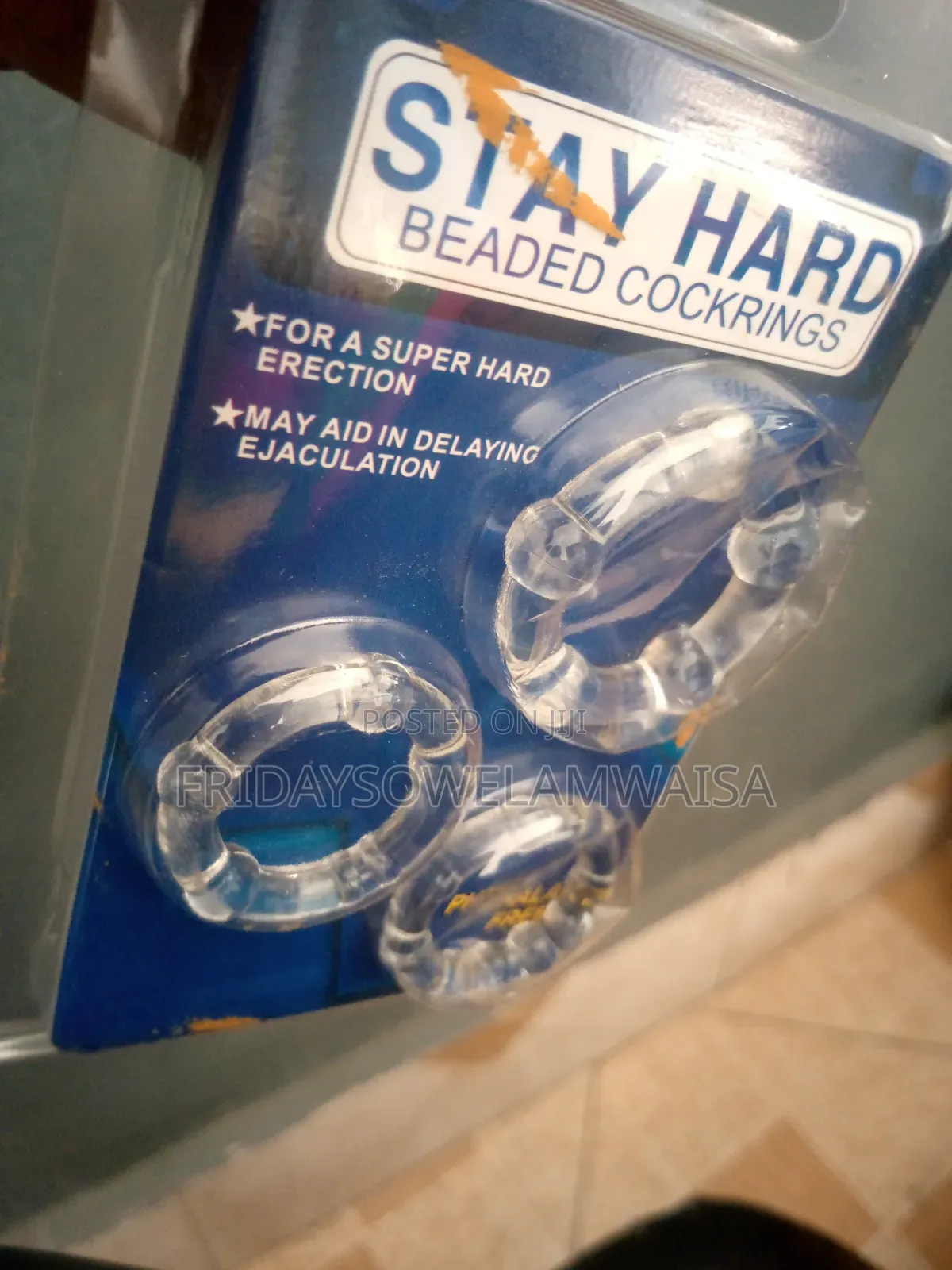 Stay Hard Beaded Cockrings