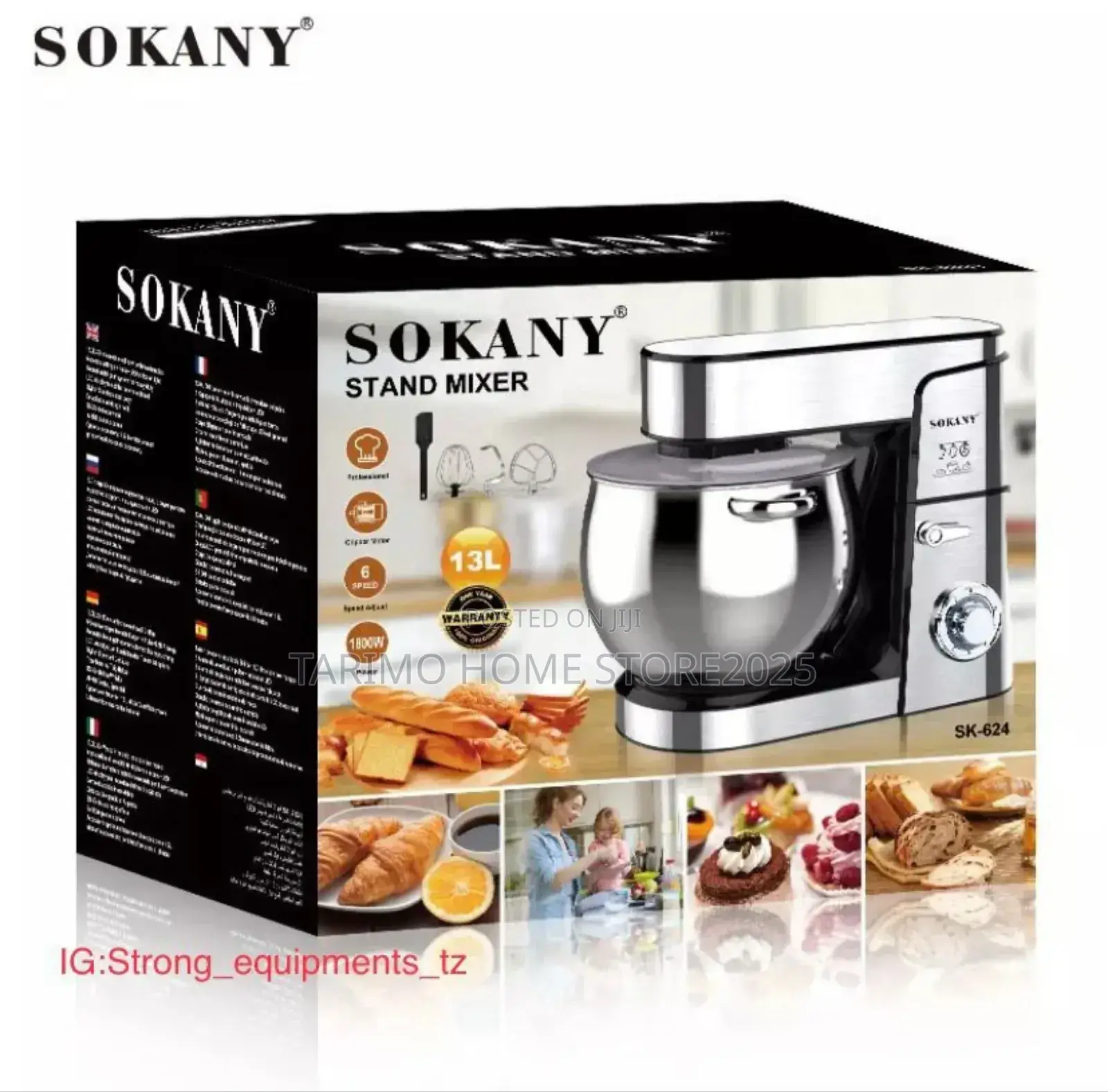 *Stand Mixer Sokany 13L=4.5kg