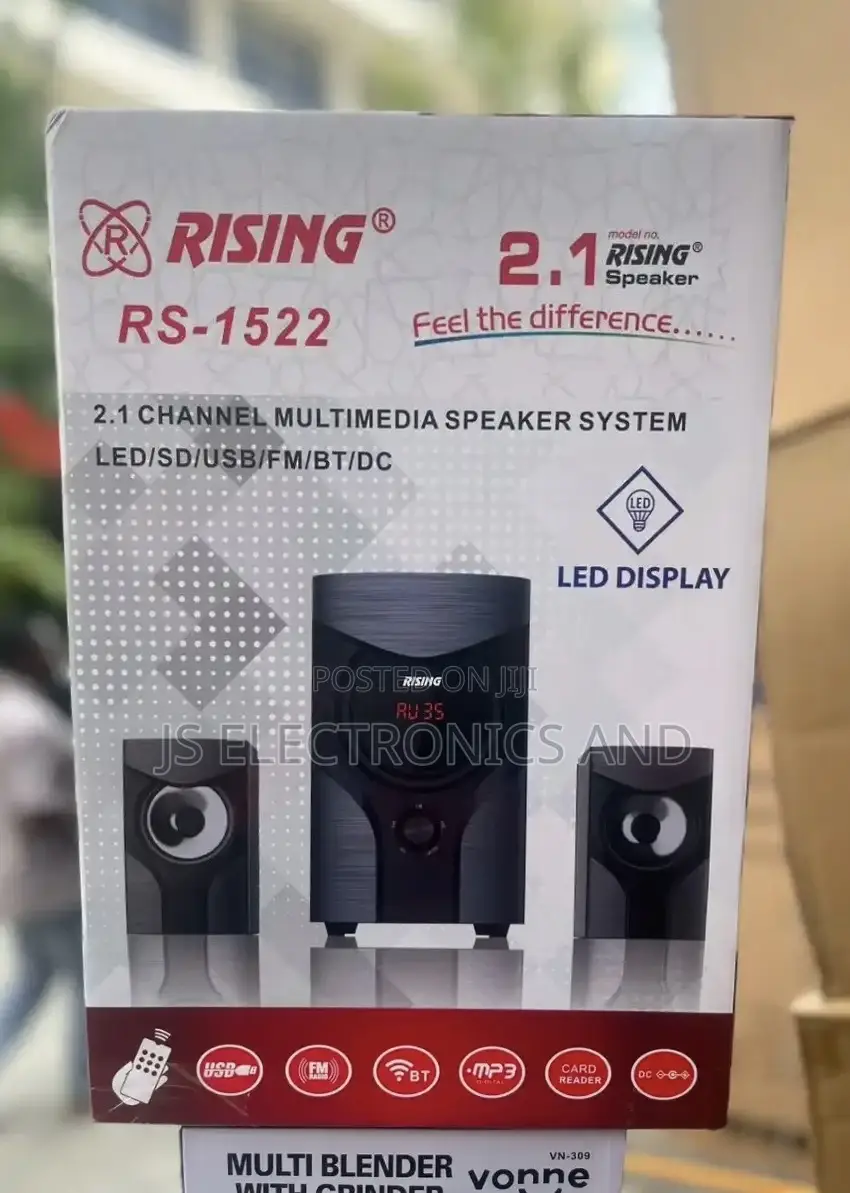 Rising Sabufa Spika Mbili 2.1ch Bluetooth Support
