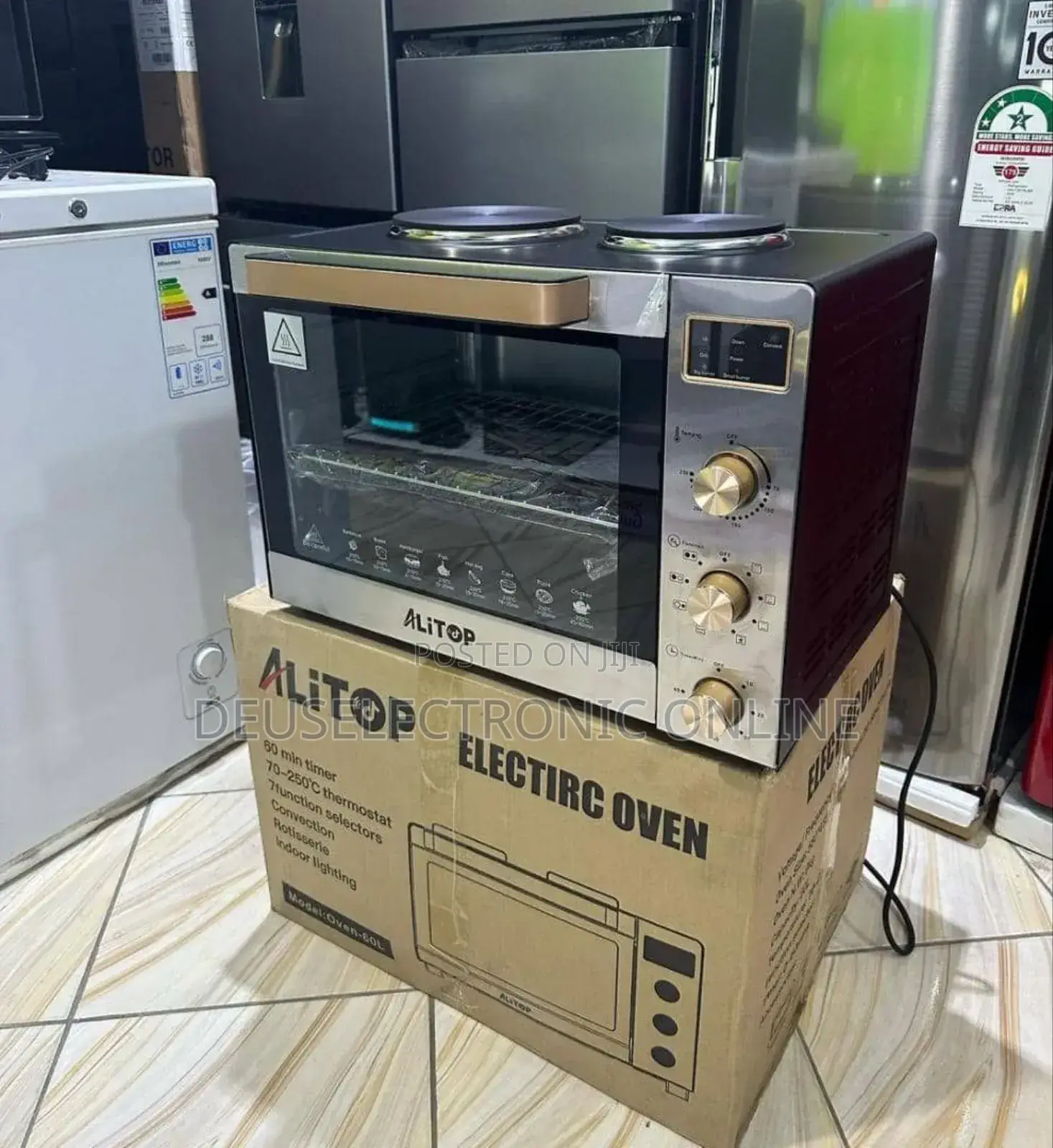 Oven With Hot 2plate 60L