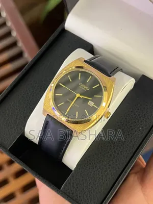 Casio Collection Unisex Watch Black and Goldie
