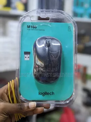 Logitech M186 Wireless Mouse - For Both Laptops and Desktop Computers