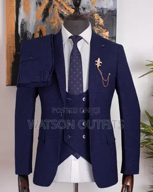 Top Top Quality Dark Blue Men Suits