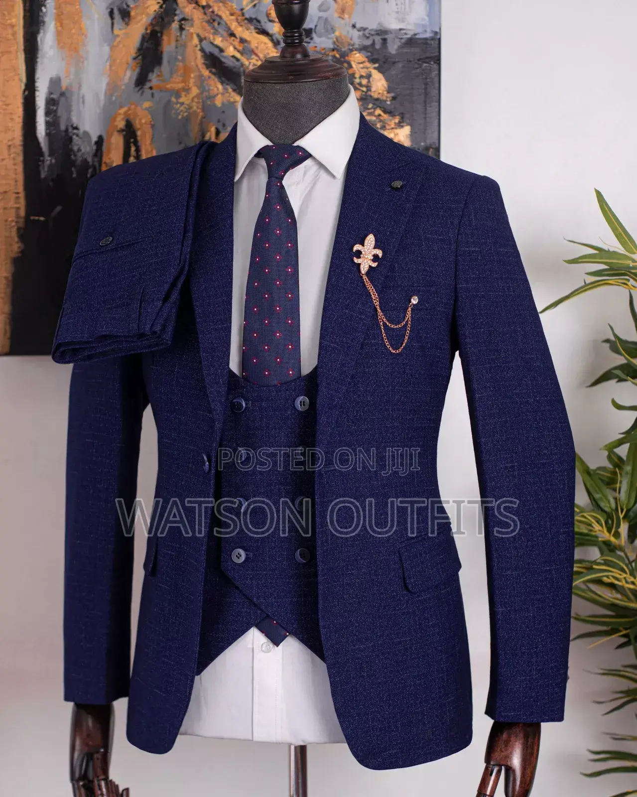 Top Top Quality Dark Blue Men Suits