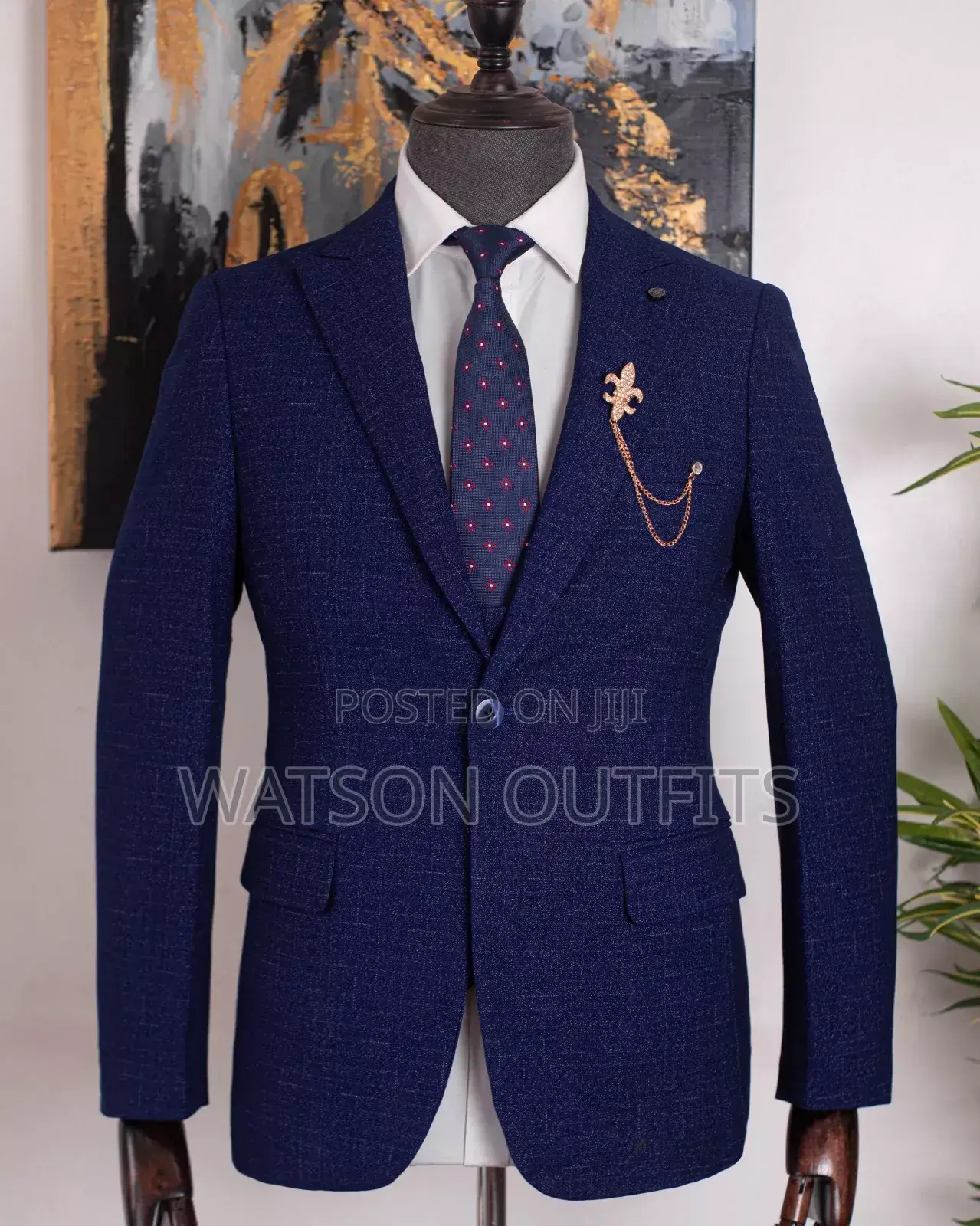 Top Top Quality Dark Blue Men Suits