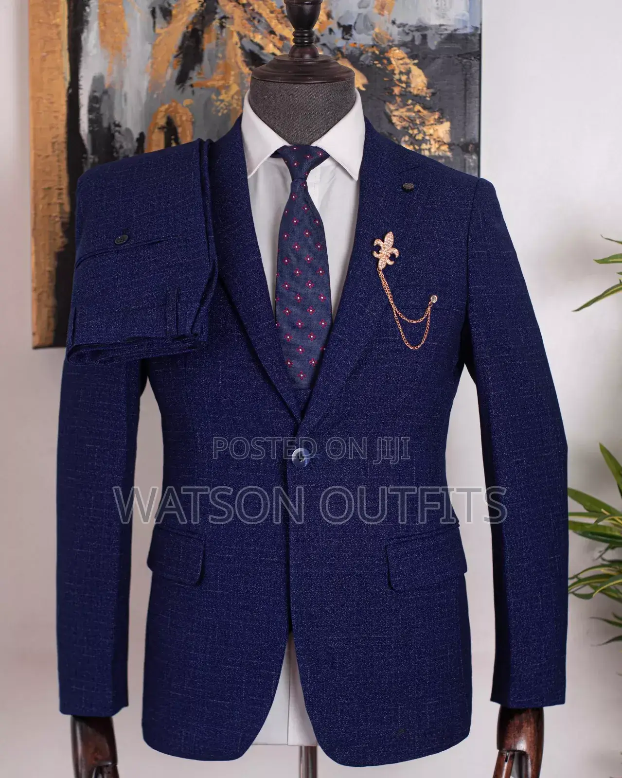 Top Top Quality Dark Blue Men Suits