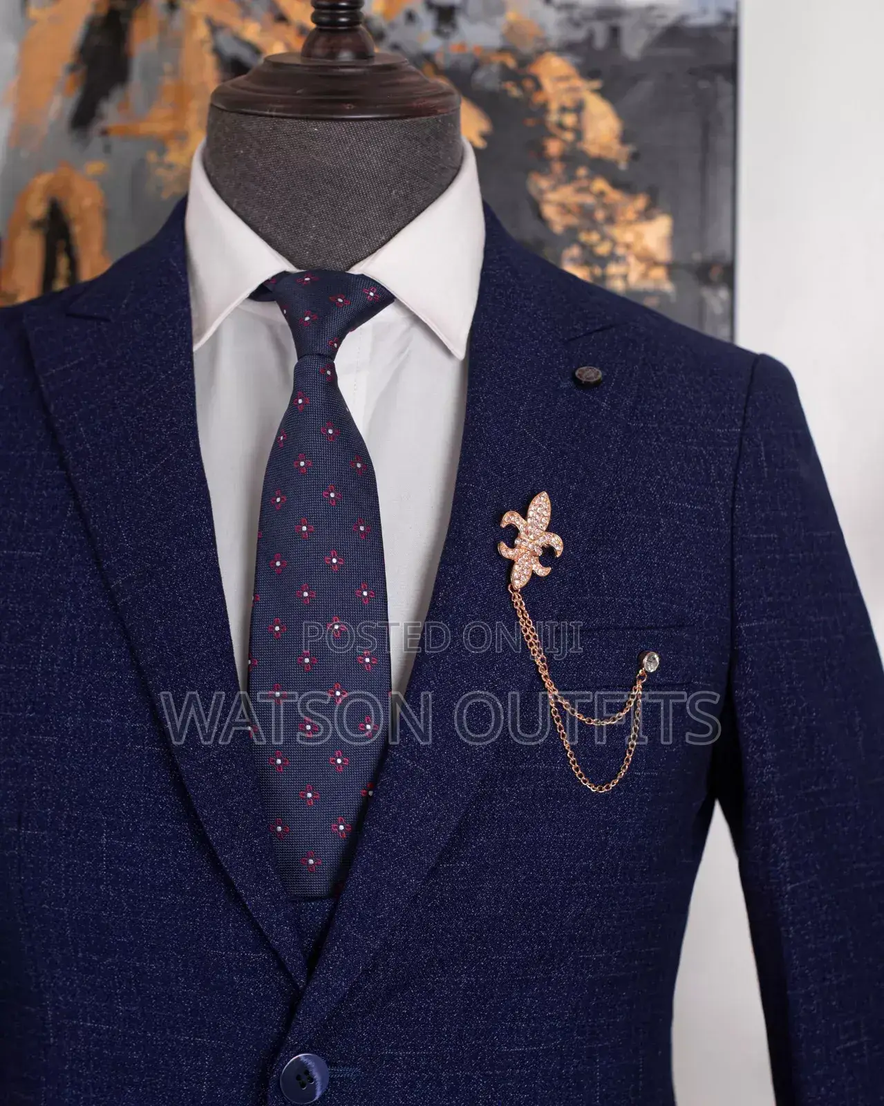 Top Top Quality Dark Blue Men Suits