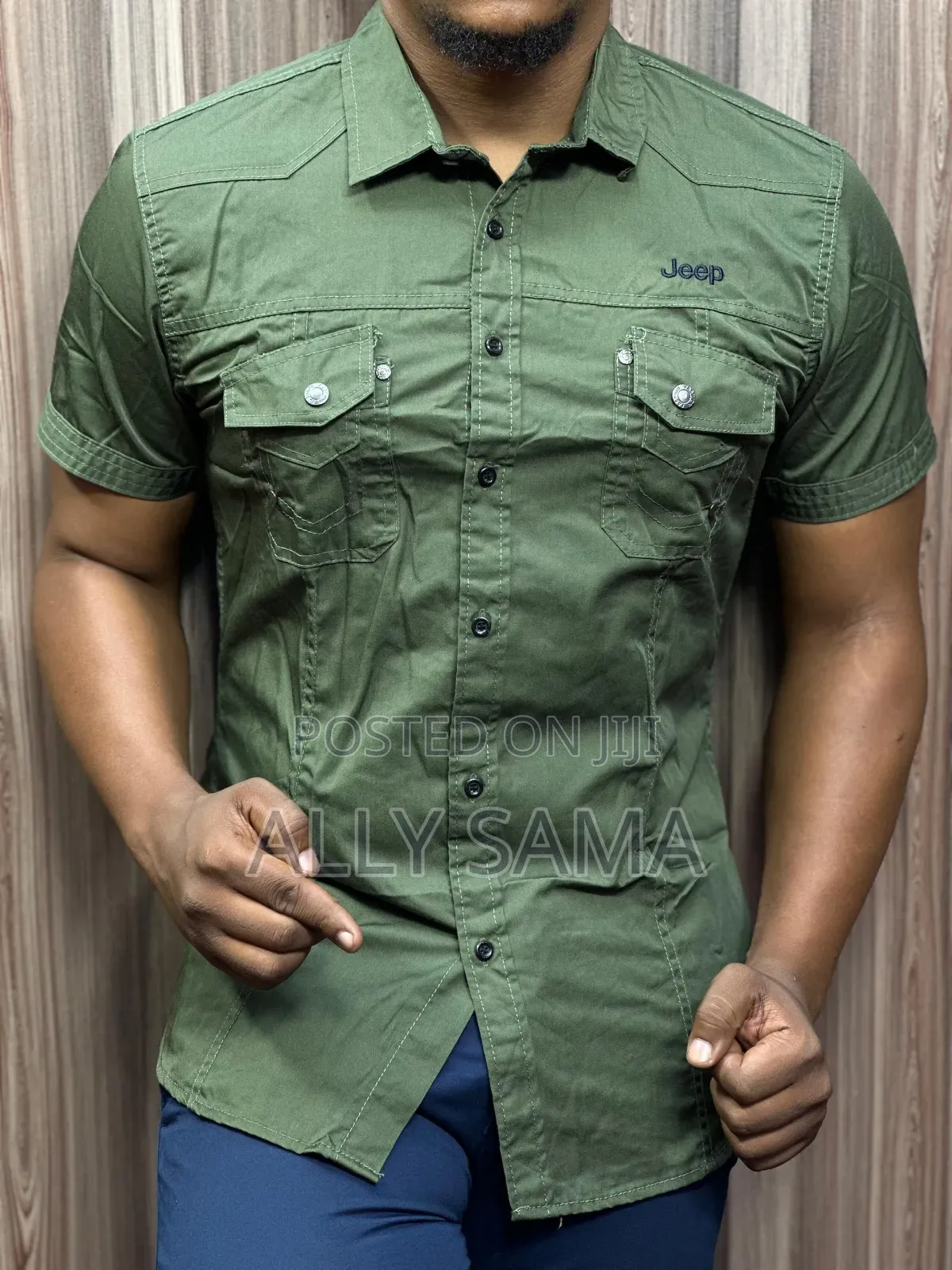 Men's Shirts Jeep Green