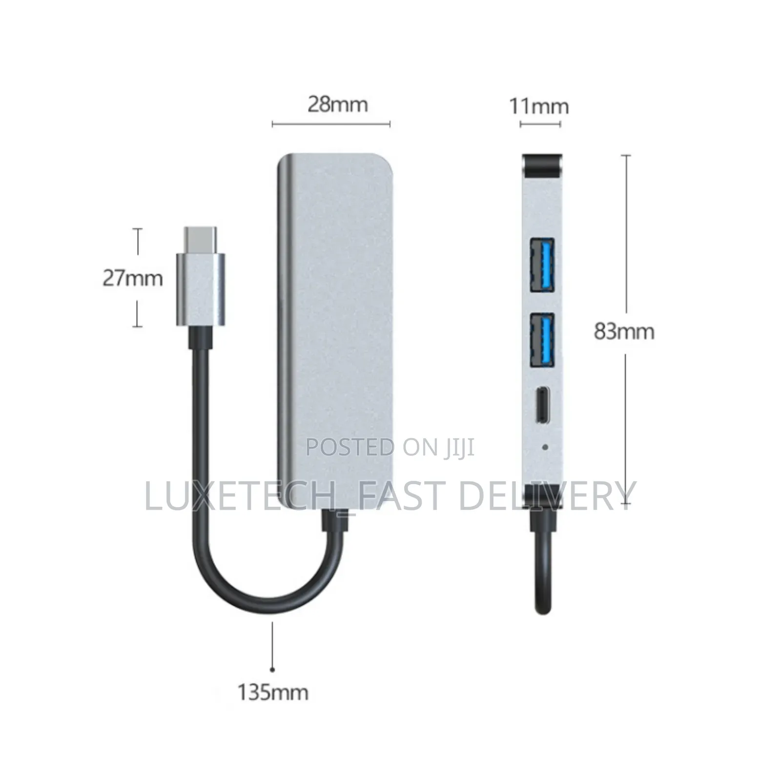 Type-C Hub Adapter 4 in 1