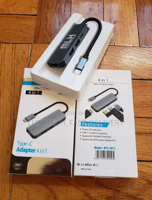 Adapter Type-C Hub 4 in 1 Multiple Ports