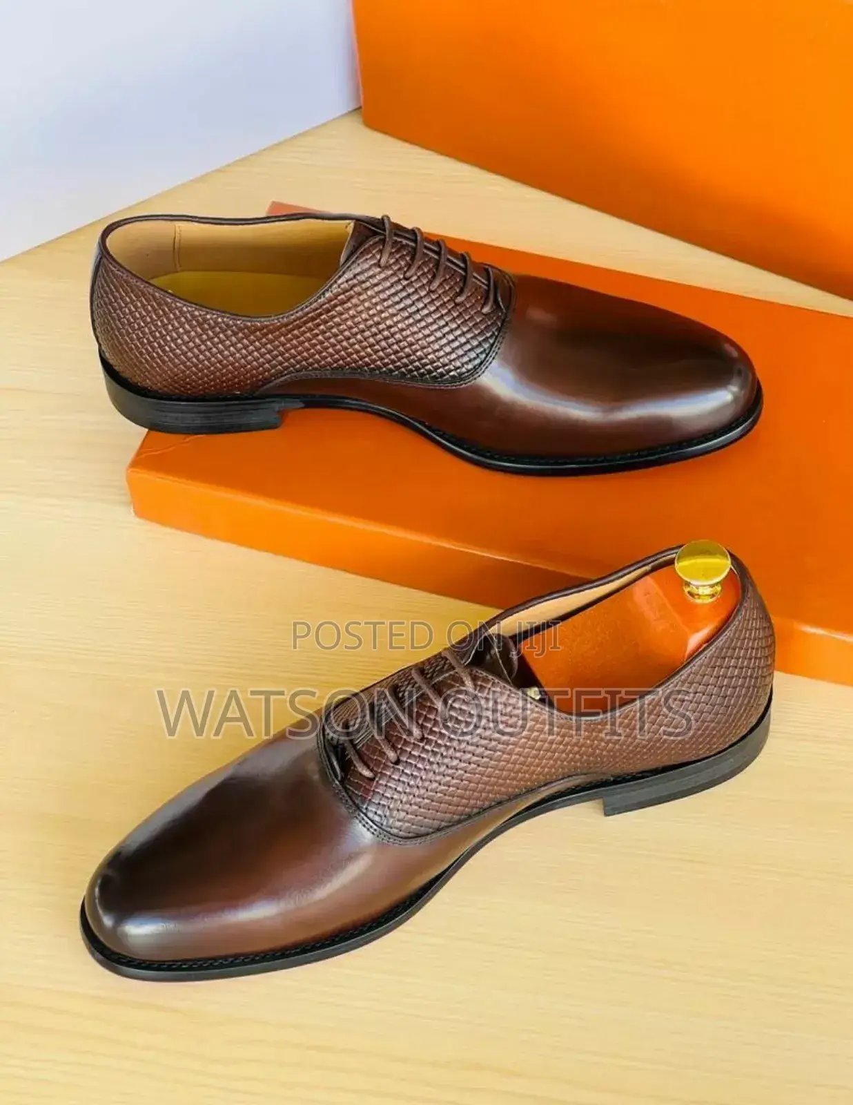 New Original Ferragamo Men Shoes/Moka Mpya