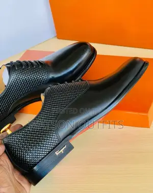 New Original Ferragamo Men Shoes/Moka Mpya