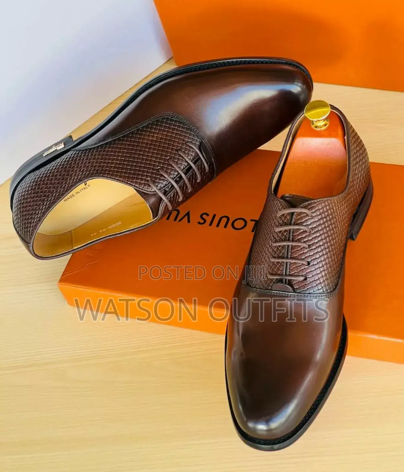 New Original Ferragamo Men Shoes/Moka Mpya