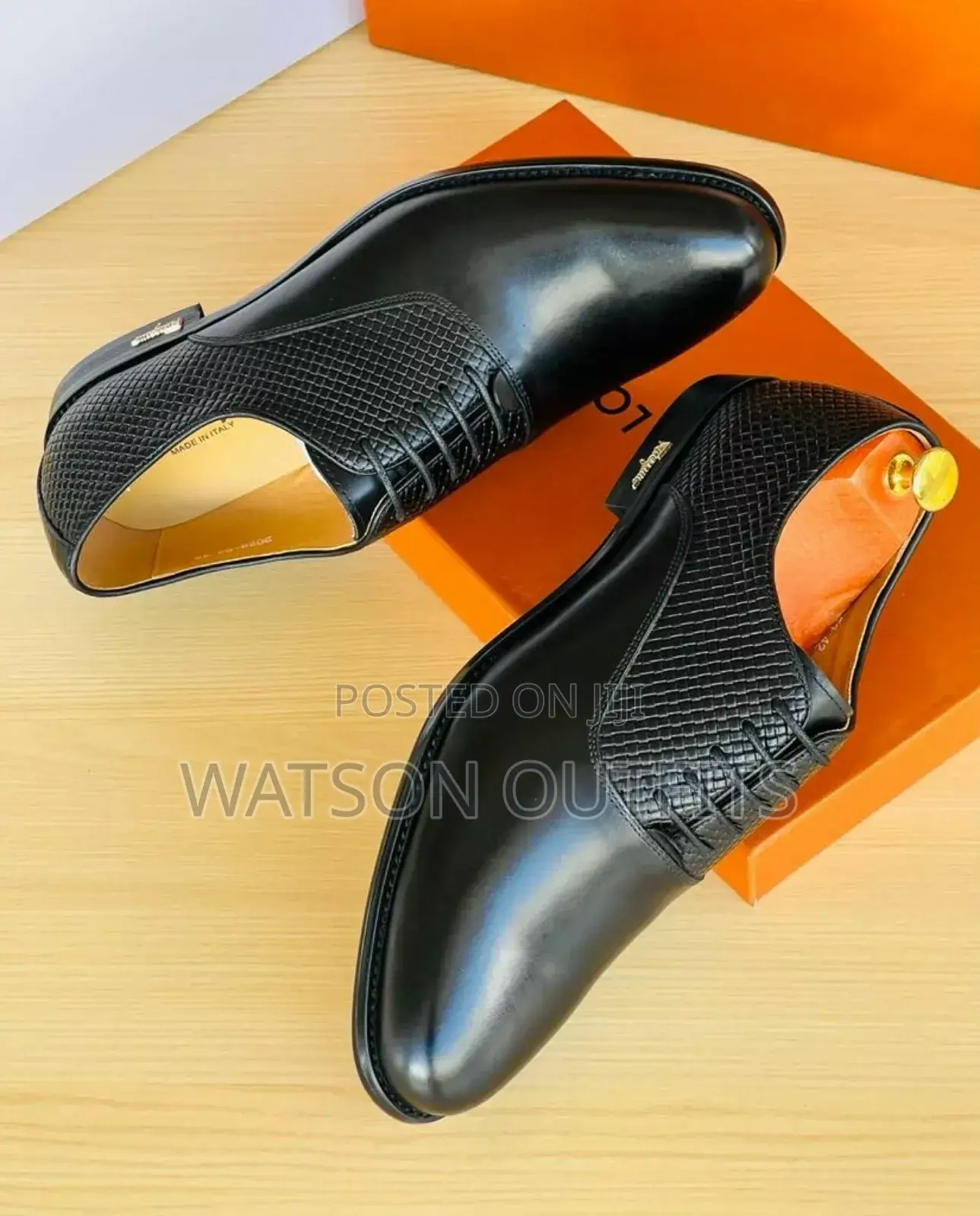 New Original Ferragamo Men Shoes/Moka Mpya