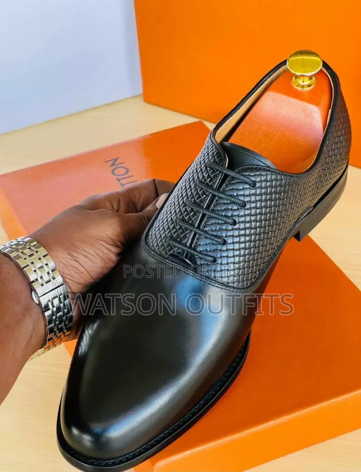 New Original Ferragamo Men Shoes/Moka Mpya