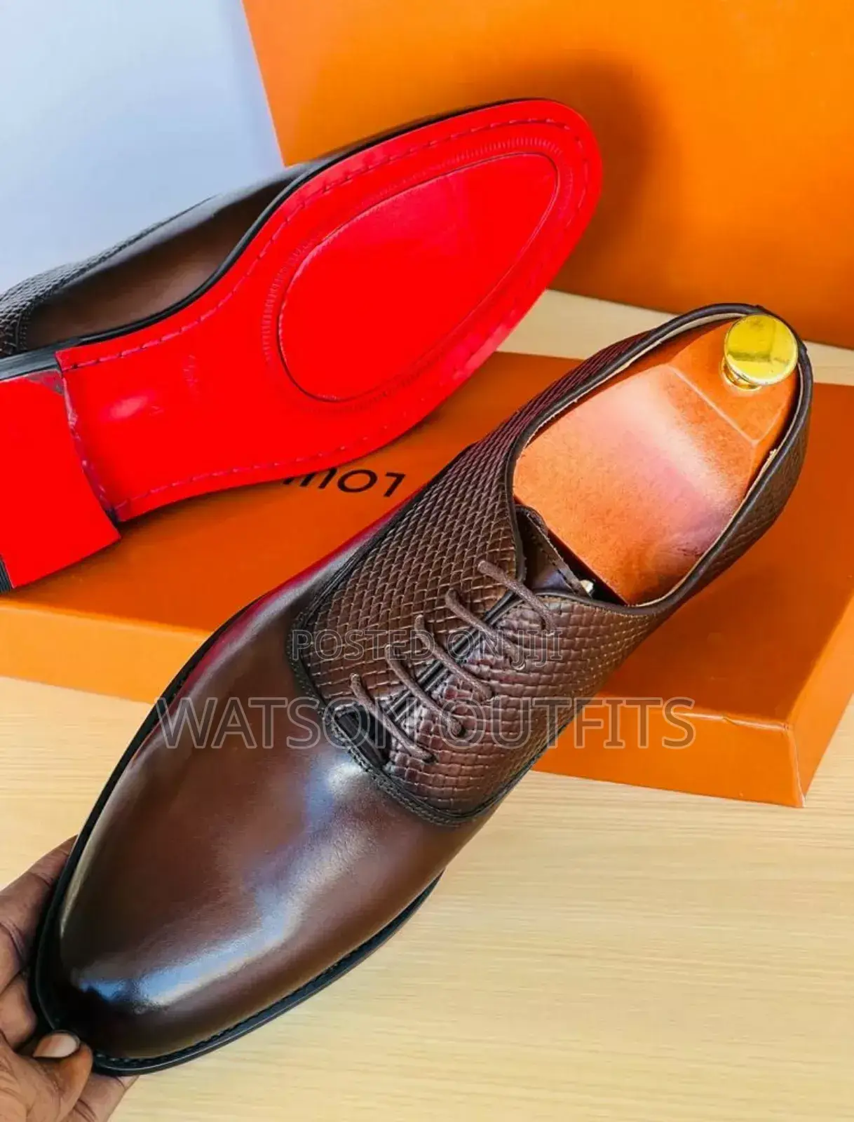 New Original Ferragamo Men Shoes/Moka Mpya