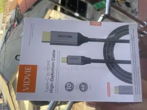 A USB-C to HDMI High Definition Cable With Plug and Play