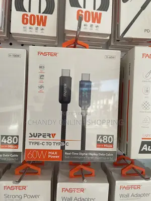 60W USB- C to USB-C Cable With 1.5metres