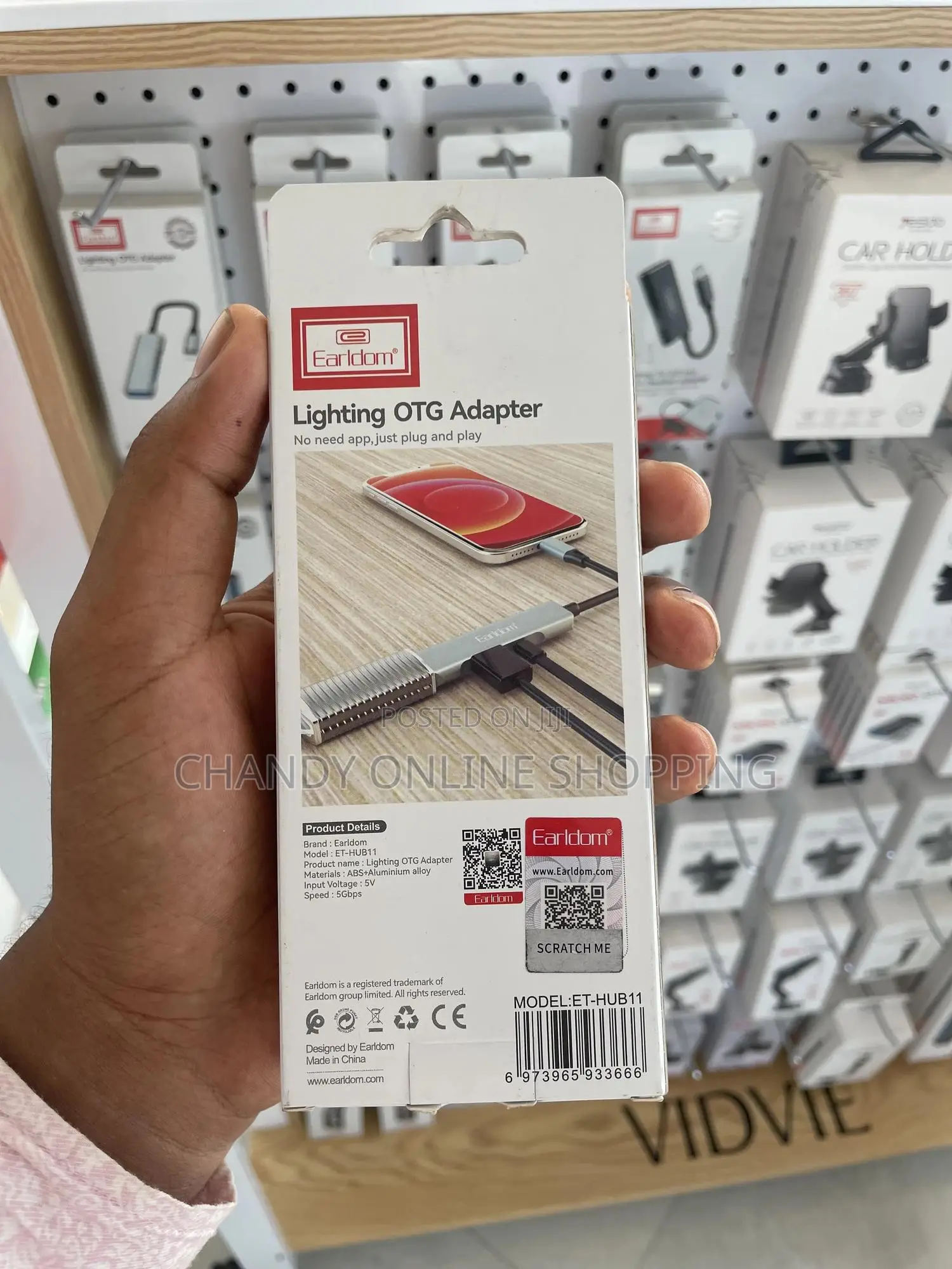 A Lightning OTG (On-the-Go) Adapter
