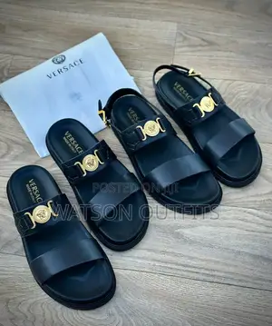 Quality Versace Leather Sandals New Original