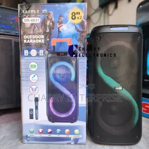 WDLR Portable Rechargeable KARAOKE Speaker With Wireless Mic