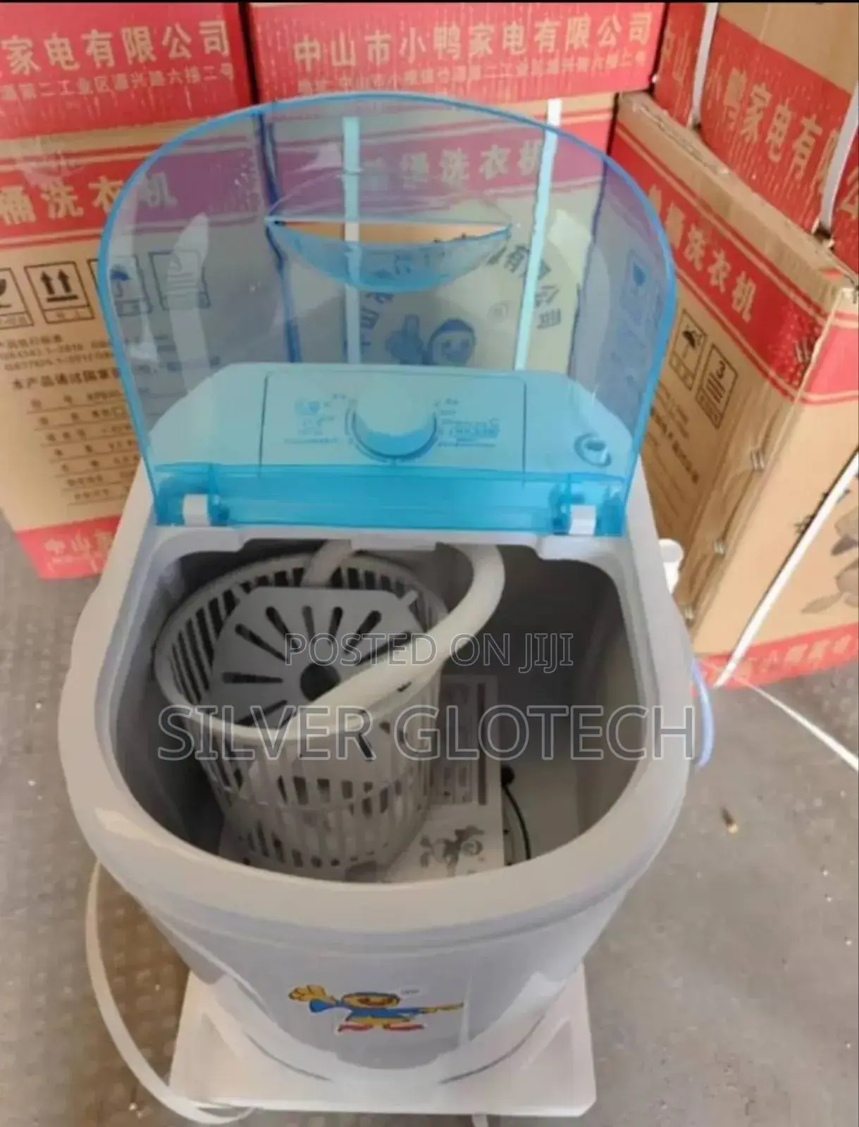 Portable Washing Machine With Drain Basket for Washing Good