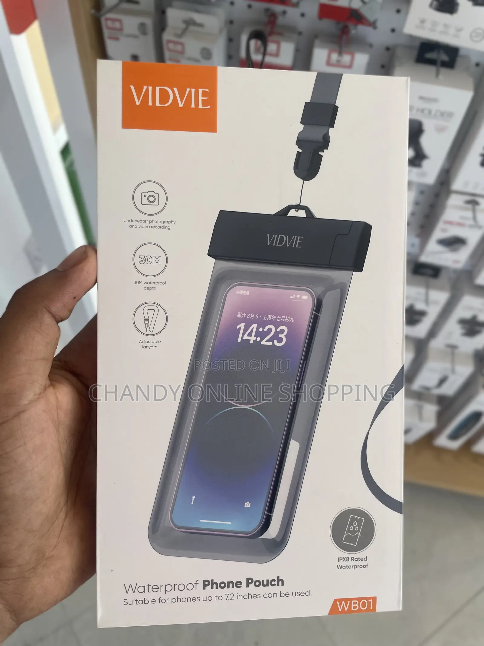 A Transparent Waterproof Phone Pouch