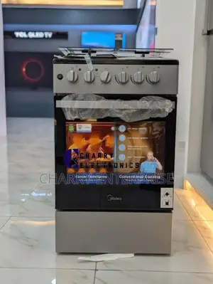 *MIDEA 3 GAS/1 ELECTRIC COOKER 50*55 With Electric Oven