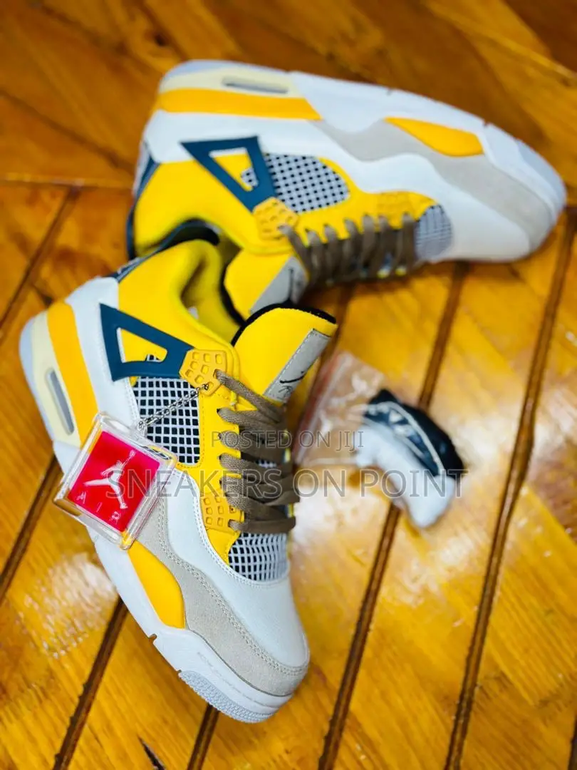Jordan 4 Snorlax Yellow