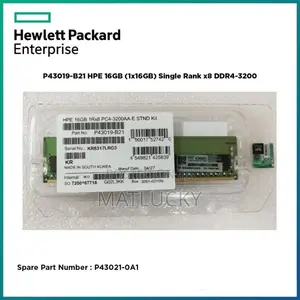 ( P43019-B21 ) HPE 16GB (1x16gb) Single Rank X8 DDR4