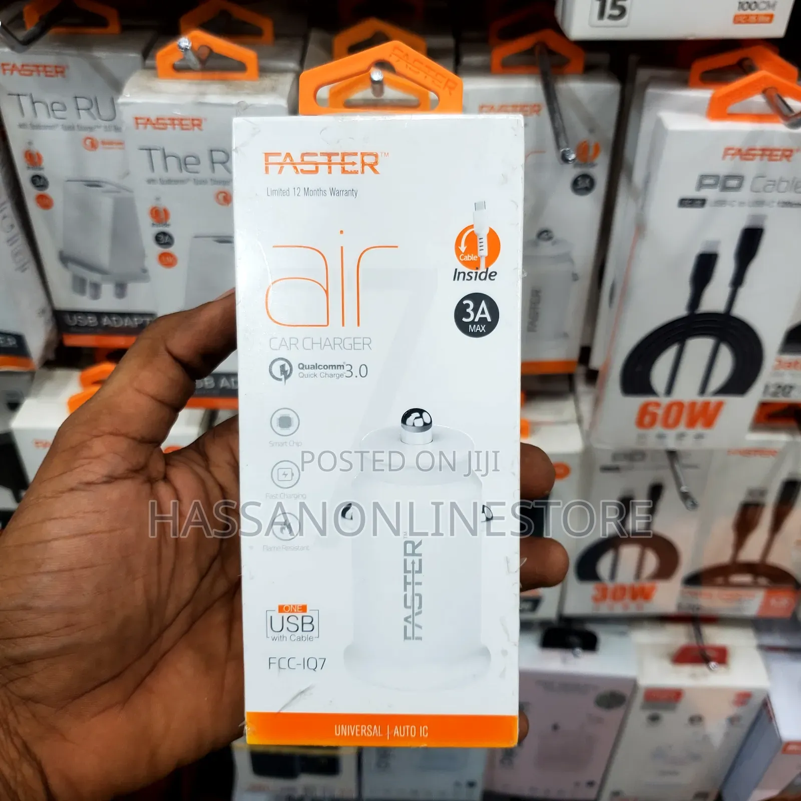 Faster 3A Max Air Car Charger FCC-IQ7
